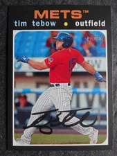 2020 Topps Heritage Minor League Edition Tim Tebow #131 Syracuse Mets