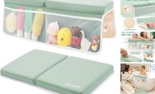 Bath Kneeler and Elbow Rest Pad Set, Thick and Quick Dry Kneeling Grey Green