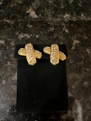 FASHION CUSTOME EARRINGS X DESIGN W CRYSTALS