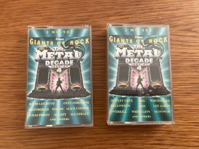 2 MC Musikkassette Metal Hammer Gigants of Rock The Metal Decade 4, 1986 / 87