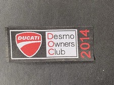 Ducati Desmo Owners Club Sew-On Patch 2014  unused 