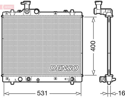 Kühler, Motorkühlung Denso DRM47035 für SUZUKI