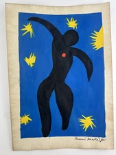 Henri Matisse COA Art Painting Original Drawing Vintage Paper Signed