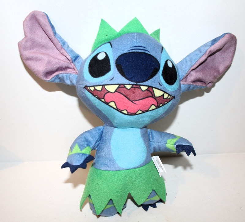 Fetch For Pets HAWAIIAN Hula STITCH 9" PLUSH wEars Crinkle DOG Toy LILO & STITCH
