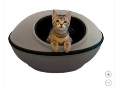 K H Cat Dog Pod Bed Gray Grey Cave-Like Mod Dream Enclosed Comfortable Plush