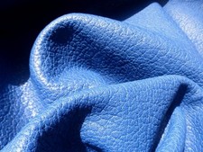Piel de Cabra Piel Eléctrica Azul Cuerpo Completo Textura Grano Grande Acabado Suave