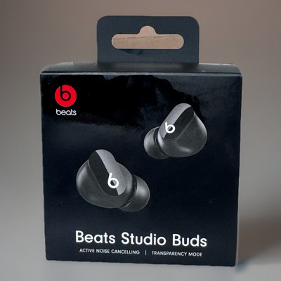 Beats Studio Buds Wireless Noise Cancelling Earbuds - Black (MJ4X3LL/A) - New