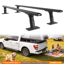 Adjustable Truck Bed Ladder Rack For F150ramsilveradosierra Fit Tonneau Cover
