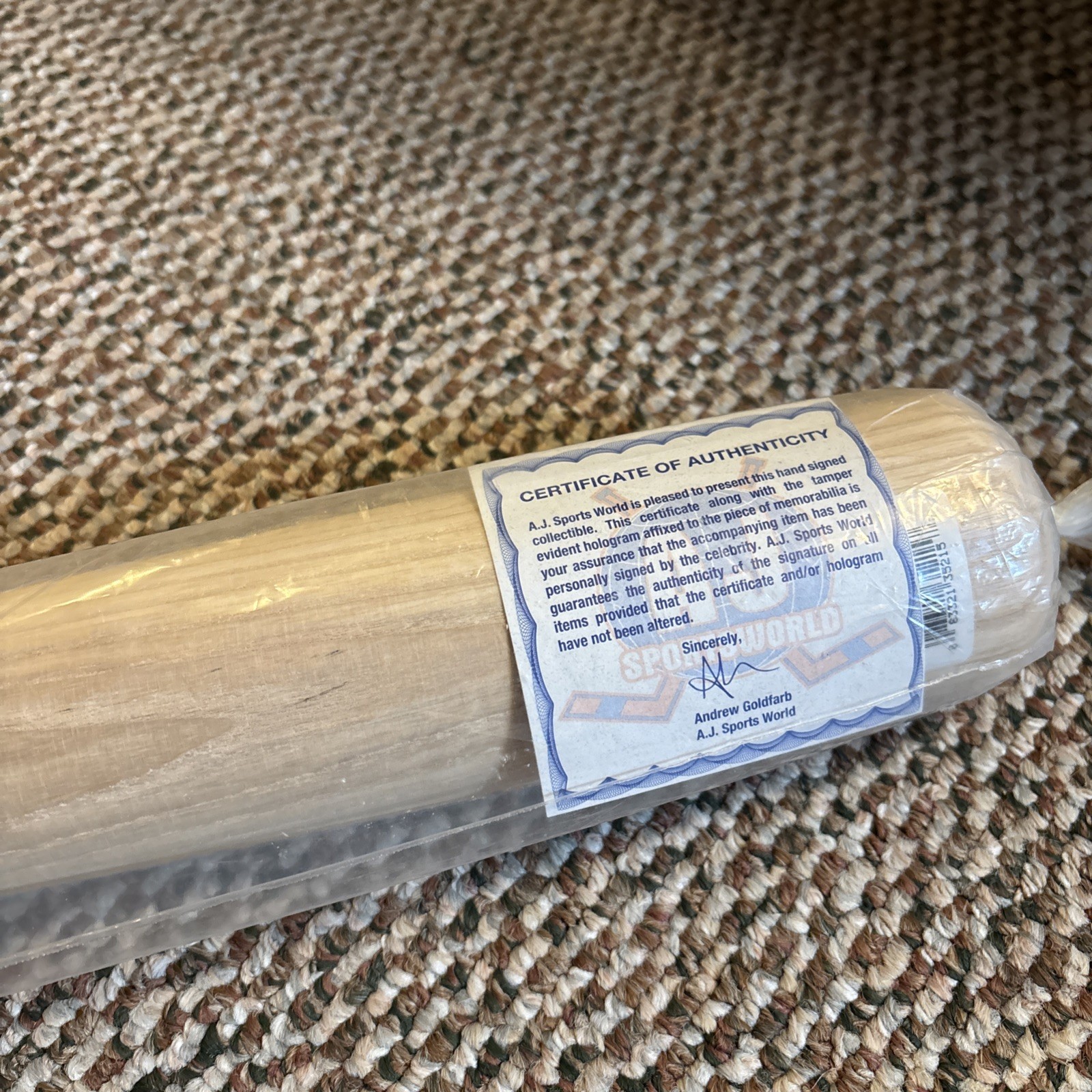 GAME USED SIGNED AUTO BAT PAT BORDERS WS MVP 1992 TORONTO BLUE JAYS  view 2