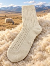 100 Organic Sheep Wool Socks Made in Mongolia