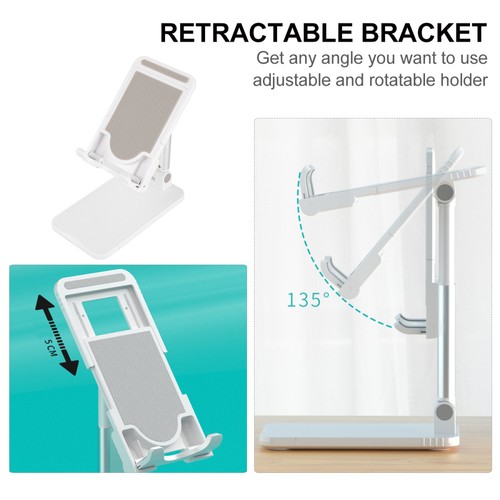 Mobile Phone Holder Multifunctional Cell Stand Foldable Portable - 第 9/12 張圖片