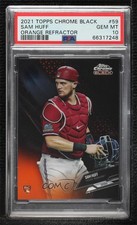 2021 Topps Chrome Black Orange Refractor 5/25 Sam Huff #59 PSA 10 GEM MT 07m7