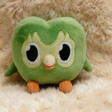 Green Duolingo Owl Plush Toys Duo Plushie Of Duo The Owl Cartoon Anime Owl Doll