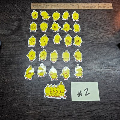 CUTE LITTLE YELLOW DUCK STICKERS #2