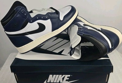 Nike Air Jordan1 Retro High OG GS Midnight Navy/B &W Youth Size 7 Or Women's 8.5