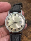 Vintage 1970's Timex Men's Watch 33mm Silver tone Works Collectible
