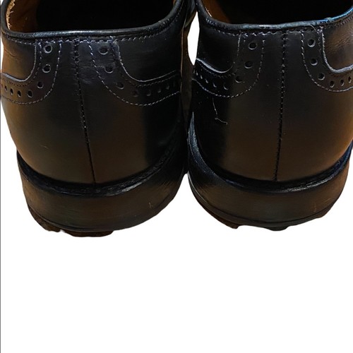 Allen Edmonds McClain Leather Black Wingtip Lace Up Shoe Mens 13 B - Picture 3 of 10