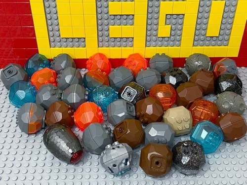 LEGO special parts lot of 40 with stone lava crystal for City Castle Ninjago - Picture 2 of 2