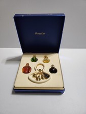 Vintage Dior PARFUM 4 Mini Perfume Set With KEY RING