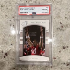 Press Pass 2010 Portrait Edition Rob Gronkowski #21 PSA 10 Rookie Football Card. rookie card picture