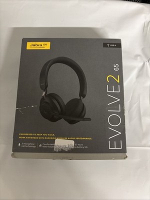 Jabra Evolve2 65 Stereo Wireless Headset (MS Teams, USB-A) - Black
