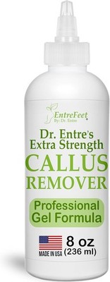 Dr. Entre's Callus Remover Gel: 8oz Extra Strength with Precision Clear 