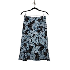 Vintage y2k A. Byer Floral Stretchy Midi Skirt Fairy Mermaid Coastal Whimsy