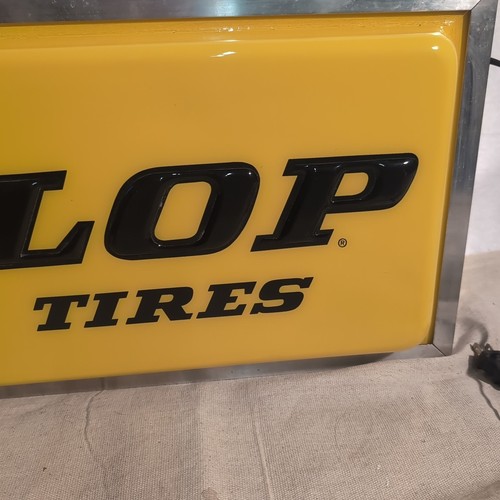 Vintage Dunlop Tire Sign Dealer 2 Sided Light Up * MINT * - Picture 13 of 15