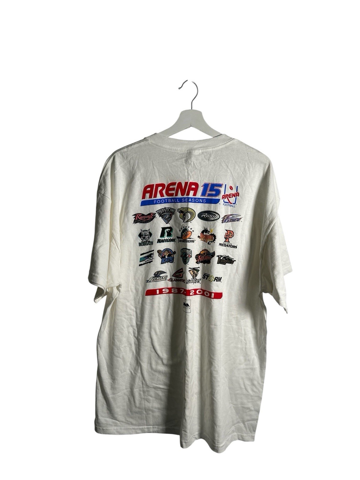 Vintage Y2K Arena Bowl 1987-2001 Football Men’s T Shirt XL DELTA TAG RARE NFL