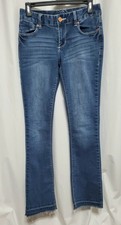 Maurices Women's Medium Wash Straight Leg Jeans Size 1/2 REG, Inseam 31.5