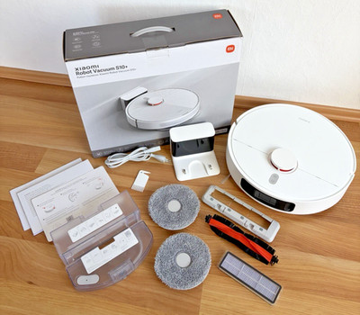 Xiaomi Mi Robot Vacuum S10+ Saug-/Wischroboter - Weiß - Nur 62,5h Betriebszeit
