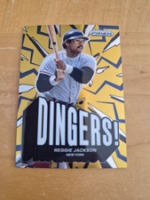 2025 Panini Prizm - Dingers! Reggie Jackson, Reggie Jackson #24 Gold Vinyl Prizm