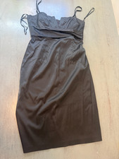 black sleeveless DONNA RICCO little black dress size 8