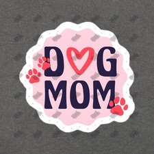Cute Dog Mom Vinyl Sticker Pet Lover Decal Waterproof Durable 176306