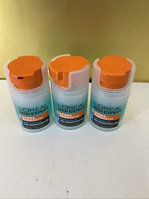 3-PACK Loreal Hydra Energetic Men Expert Quenching Gel 50 ml