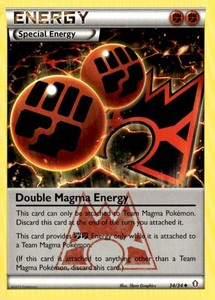 Double Magma Energy Uncommon Double Crisis 34/34 Pokémon TCG