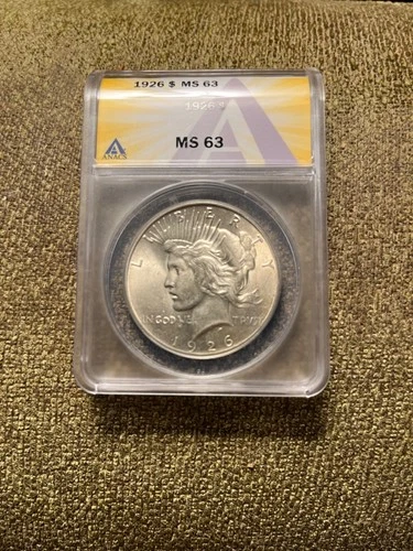 1926 peace dollar ms63 wjite blazer