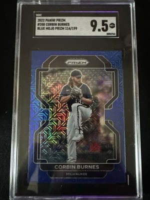 2022 Panini Prizm Tier II Corbin Burnes #208 Blue Mojo Prizm /199
