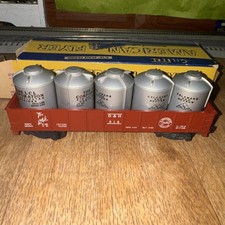 American Flyer, S Gauge, 916 D H Gondola w/Canisters Containers W/Box