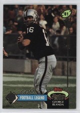 1992 Topps Stadium Club Football Legend George Blanda #4 HOF 2u3