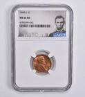MS66 RD 1949-S Lincoln Wheat Cent NGC Special Lbl *8452