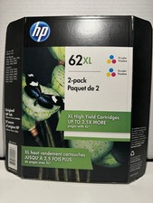 2-pack of HP 62XL High Yield original inkjet cartridges