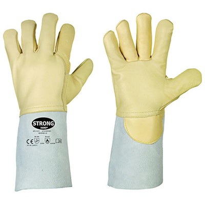 STRONGHAND  WELDERSTAR Schweißerhandschuhe Rindnappaleder Argon Handschuhe Gr. 9