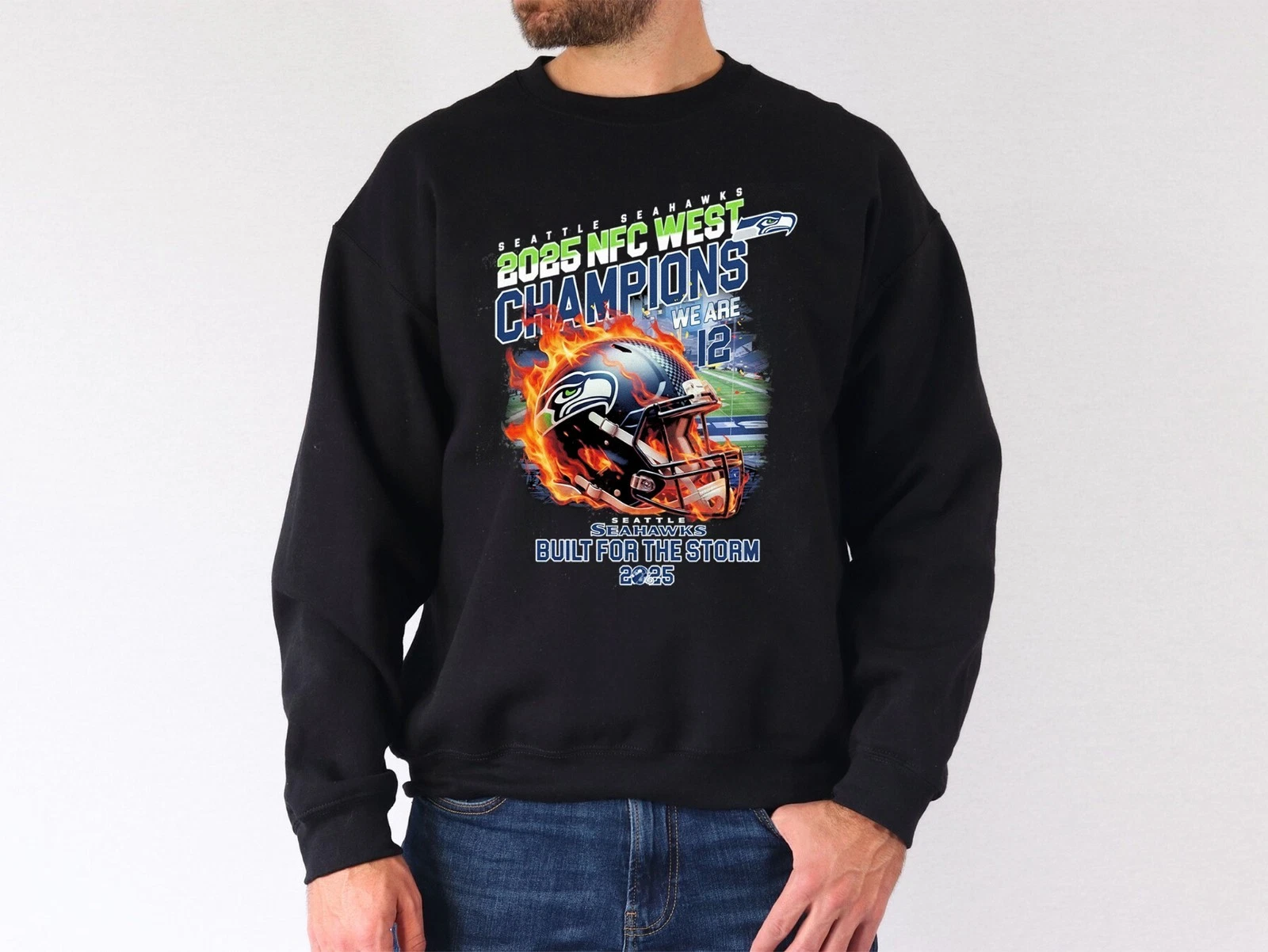 Seattle Seahawks 2025 NFC West Division Champions Sweatshirt