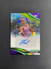 2025 Topps Chrome Tennis Sapphire Jaqueline Cristian Auto Purple 09/10 BJJC