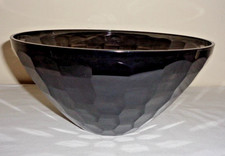 Tupperware Prism Black 2L Round Serving Bowl Dish #5753