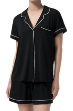 Dream Valley Outlast Cooling Women's Short Pajama Set Black Large