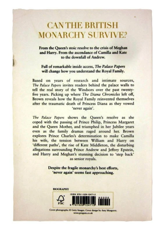 The Palace Papers by Tina Brown Inside the House of Winsor Truth Large Paperback - Image 3 of 4