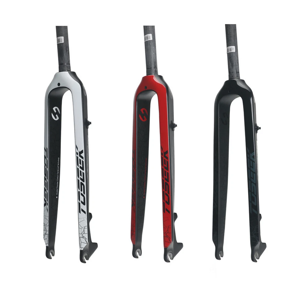 TOSEEK Full Carbon Bicycle Forks MTB Mountain Bike Rigid Fork 1-1/8" 26/27.5/29" - Image 3 of 4
