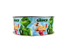 1" Grinch Stole Christmas Grosgrain Ribbon Christmas Theme Lot - 1 Yard